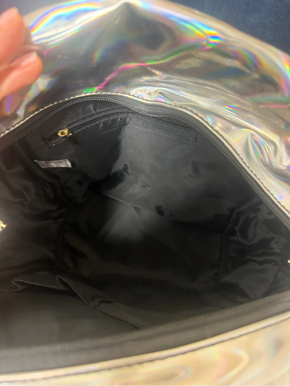 Zumba Funked Up Silver Holographic Backpack